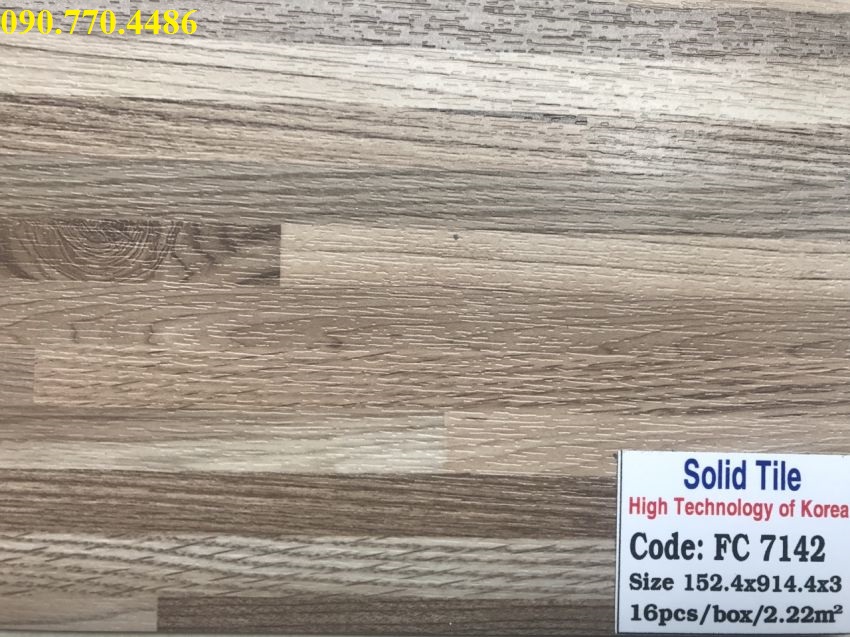 Sàn Nhựa Solid Tile 7142
